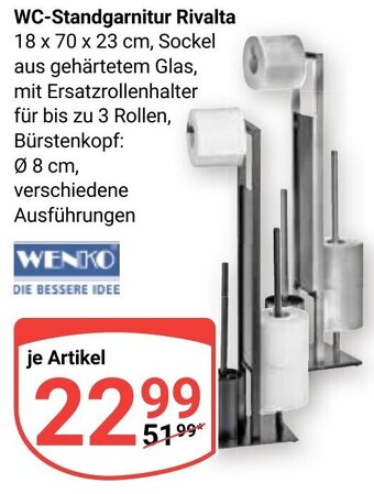 Globus WENKO WC-Standgarnitur Rivalta Angebot