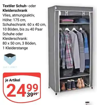 Globus Textiler Schuh- oder Kleiderschrank Angebot