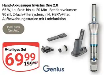 Globus Genius Hand-Akkusauger Invictus One 2.0 9-teiliges Set Angebot