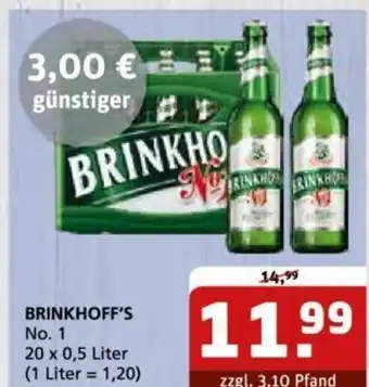 Getränke Quelle BRINKHOFF'S No. 1 20*500ml Angebot