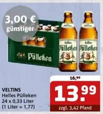 Getränke Quelle VELTINS Helles Pülleken 24*330ml Angebot