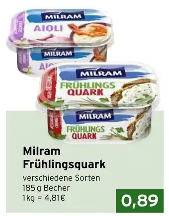 CAP Markt Milram Frühlingsquark 185g Angebot