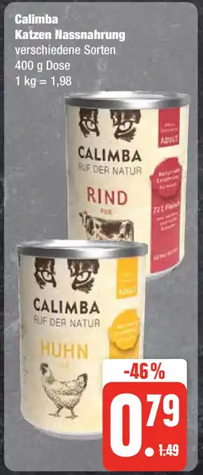 Edeka Calimba Katzen Nassnahrung 400g Angebot