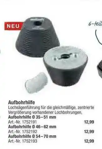 toom Baumarkt Aufbohrhilfe Angebot