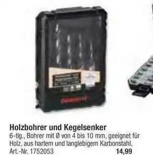 toom Baumarkt Holzbohrer Und Kegelsenker Angebot