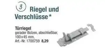 toom Baumarkt Türriegel Angebot