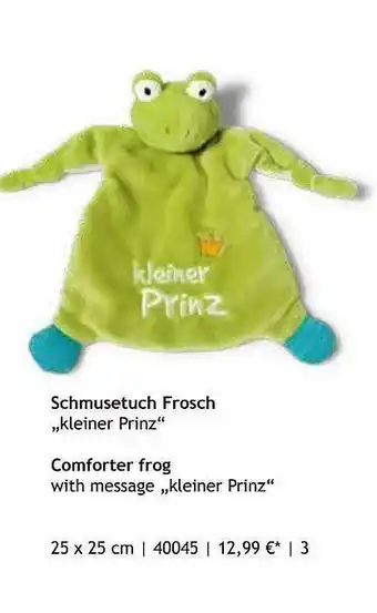 Nici Schmusetuch Frosch „kleiner Prinz” Angebot