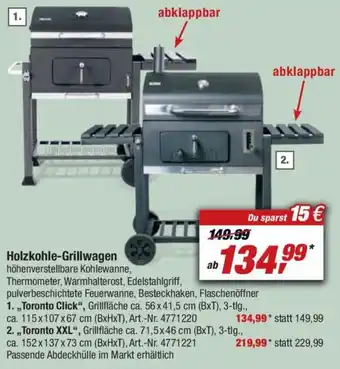 toom Baumarkt Holzkohle-Grillwagen Angebot