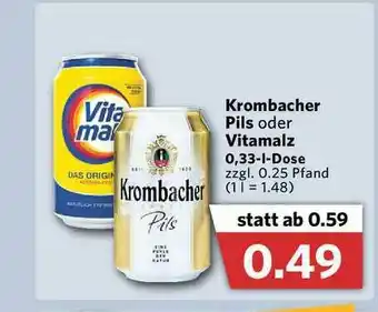 Combi Krombacher Pils Oder Vitamalz Angebot