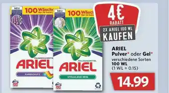 Combi Ariel Pulver Oder Gel Angebot