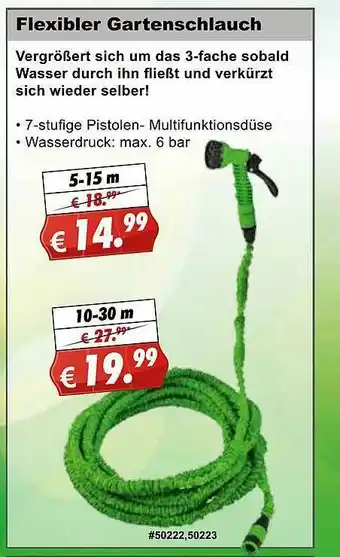 Stabilo Fachmarkt Flexibler Gartenschlauch Angebot