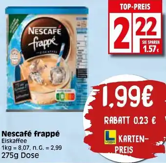 Elli Markt Nescafé frappé 275 g Dose Angebot