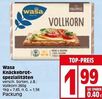 Elli Markt Wasa Knäckebrot-spezialitäten Angebot