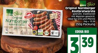 Elli Markt EDEKA BIO Original Nürnberger Rostbratwürste Angebot