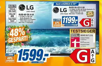 expert Octomedia Lg Oled-tv 65 Oder 55 Cx 8 Lb Angebot