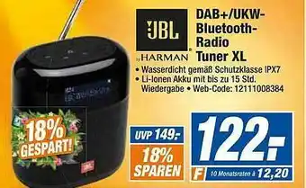 expert Octomedia Jbl Dab+ Ukw-bluetooth Radio Tuner XL Angebot