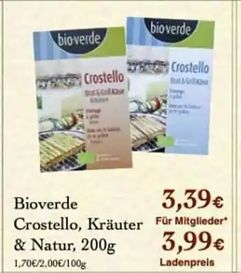 LPG Biomarkt Bioverde Crostello, Kräuter & Natur Angebot