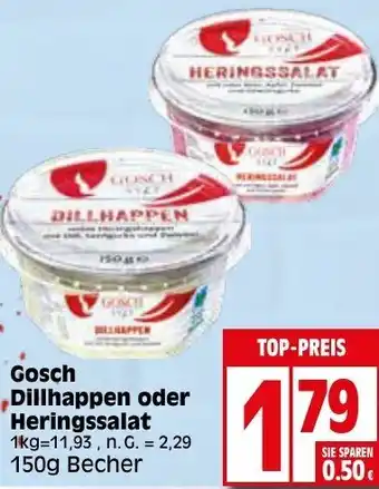 Elli Markt Gosch Dillhappen oder Heringssalat 150g Becher Angebot