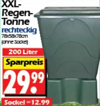 Wreesmann XXL Regen Tonne rechteckig 200 Liter Angebot