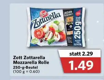 Combi Zott Zottarella Mozzarella Rolle Angebot