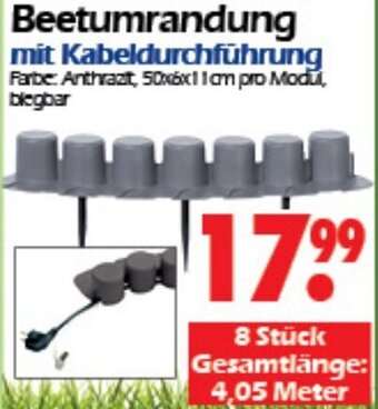 Wreesmann Beetumrandung mit Kabeldurchführung Angebot