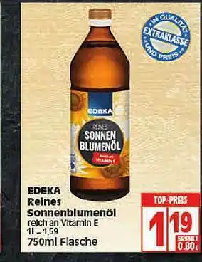 Elli Markt Edeka Reines Sonnenblumenöl Angebot