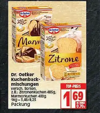 Elli Markt Dr. Oetker Kuchenback-mischungen Angebot