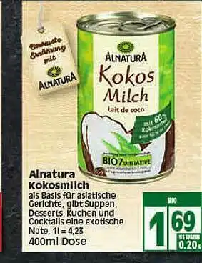 Elli Markt Alnatura Kokosmilch Angebot