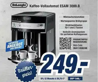 Expert Bening Delonghi Kaffeevollautomat Esam 3000.b Angebot