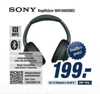 Expert Bening Sony Kopfhörer Wh1000xm3 Angebot