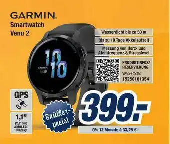 Expert Bening Garmin Smartwatch Venu 2 Angebot