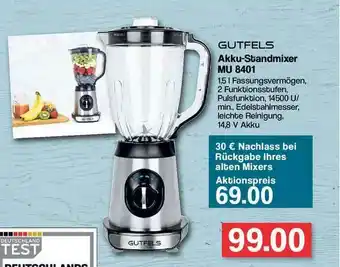 Famila Nord Ost Gutfels Akku-standmixer MU 8401 Angebot