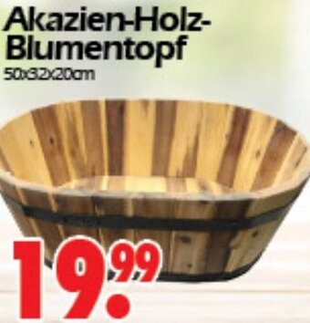 Wreesmann Akazien-Holz-Blumentopf Angebot