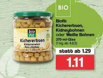 Famila Nord Ost Biofit Kichererbsen, Kidneybohnen Oder Weiße Bohnen Angebot