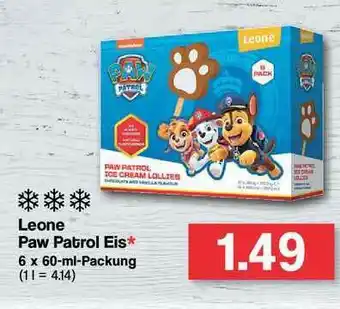 Famila Nord Ost Leone Paw Patrol Eis Angebot