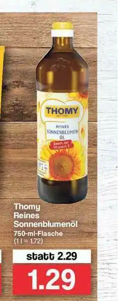 Famila Nord Ost Thomy Reines Sonnenblumenöl Angebot