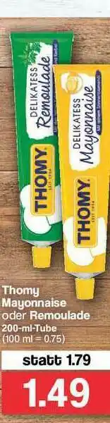 Famila Nord Ost Thomy Mayonnaise Oder Remoulade Angebot