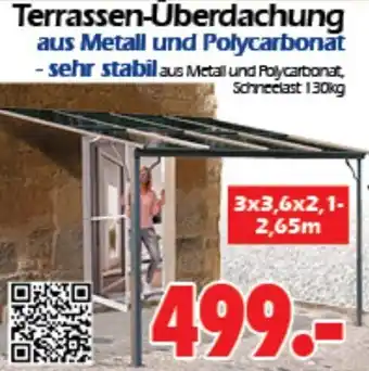 Wreesmann Terrassen Uberdachung aus Metall und Polycarbonat Angebot