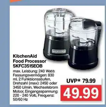 Famila Nord Ost Kitchenaid Food Processor 5KFC3515E0B Angebot