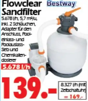 Wreesmann Bestway Flowclear Sandfilter Angebot