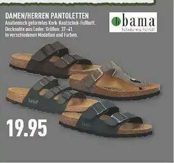 Marktkauf Bama Damen-herren Pantoletten Angebot