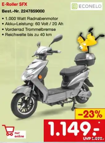 Netto Marken-Discount EECONELO E-Roller SFX Angebot