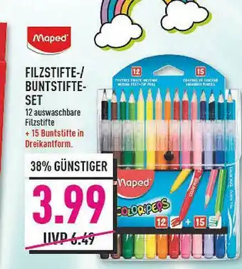 Marktkauf Maped Filzstifte- Buntstifte-set Angebot