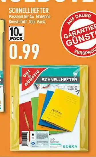 Marktkauf Schnellhefter Angebot