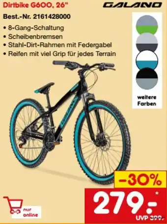 Netto Marken-Discount Galano Dirtbike G600, 26" Angebot