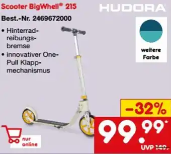 Netto Marken-Discount HUDORA Scooter BigWhell® 215 Angebot