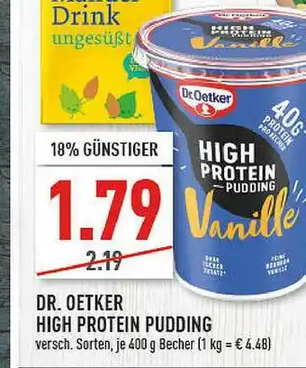 Marktkauf Dr Oetker High Protein Pudding Angebot