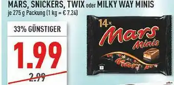 Marktkauf Mars, Snickers, Twix Oder Milky Way Minis Angebot