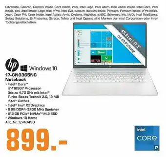 Saturn Hp 17-cn0365ng Notebook Angebot