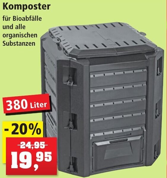 Block Komposter Komposter Compogreen 380 Liter Mit Stecksystem – EBRX